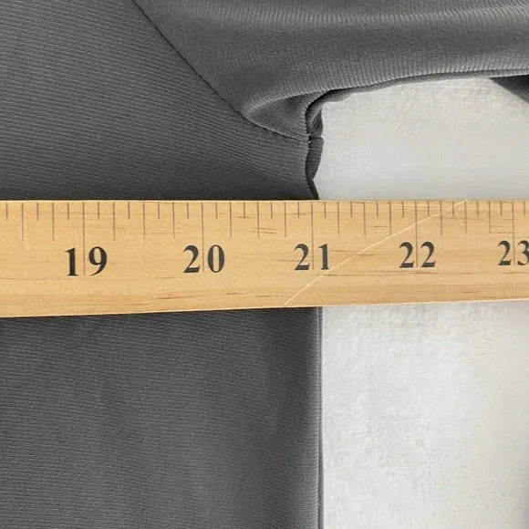 Clara Sunwoo Blouse Top Women Sz M Gray Lagenlook Long Sleeve Wrinkle Free - Picture 8 of 9